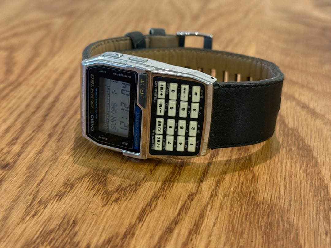 CASIO DATA BANK 150 Digital Men's Watch — Japanese