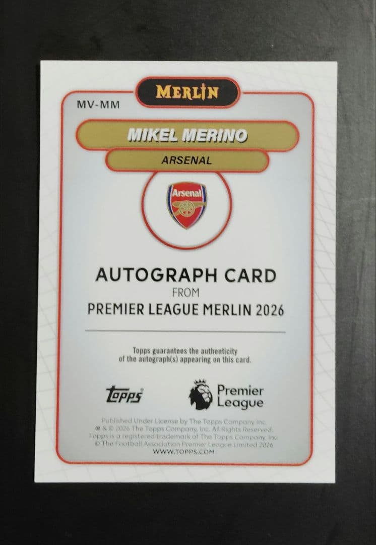 Topps Mikel Merino 99 Limited World Auto Parallel — Japanese