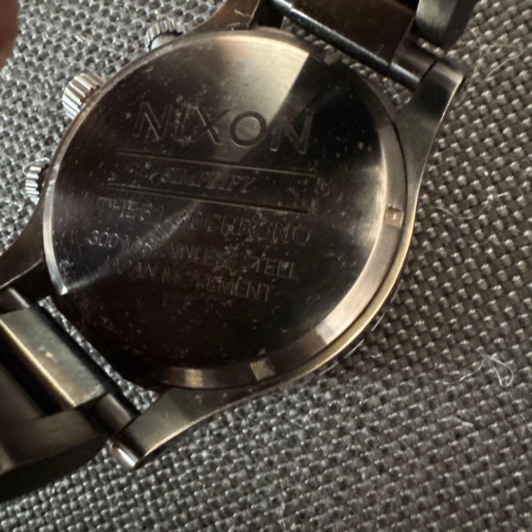 NIXON Chronograph Gunmetal Men's Watch — Japanese