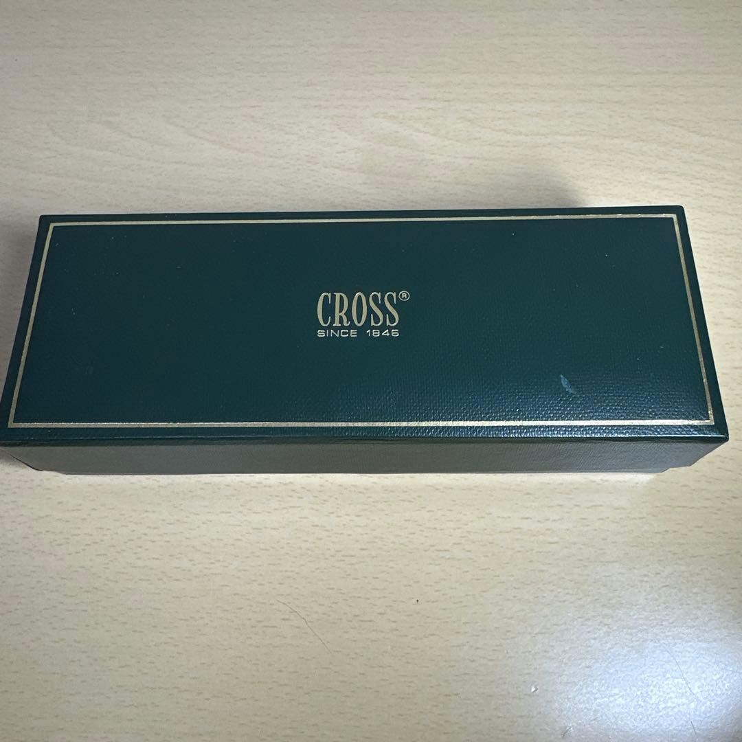 CROSS Townsend black ballpoint pen with metal body and black lacquer finish alongside its dedicated case