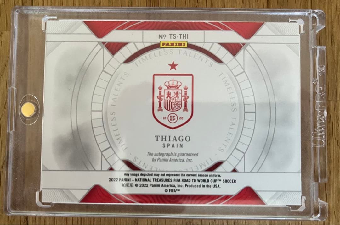 Spain National Team Thiago Alcântara On-Card Autograph — Japanese