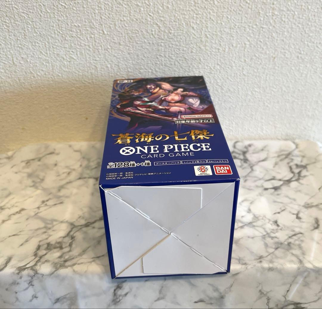One Piece One Piece Card Game Blue Sea's Seven Warlords Newly Purchased Box Tape Cut Box — Japanese