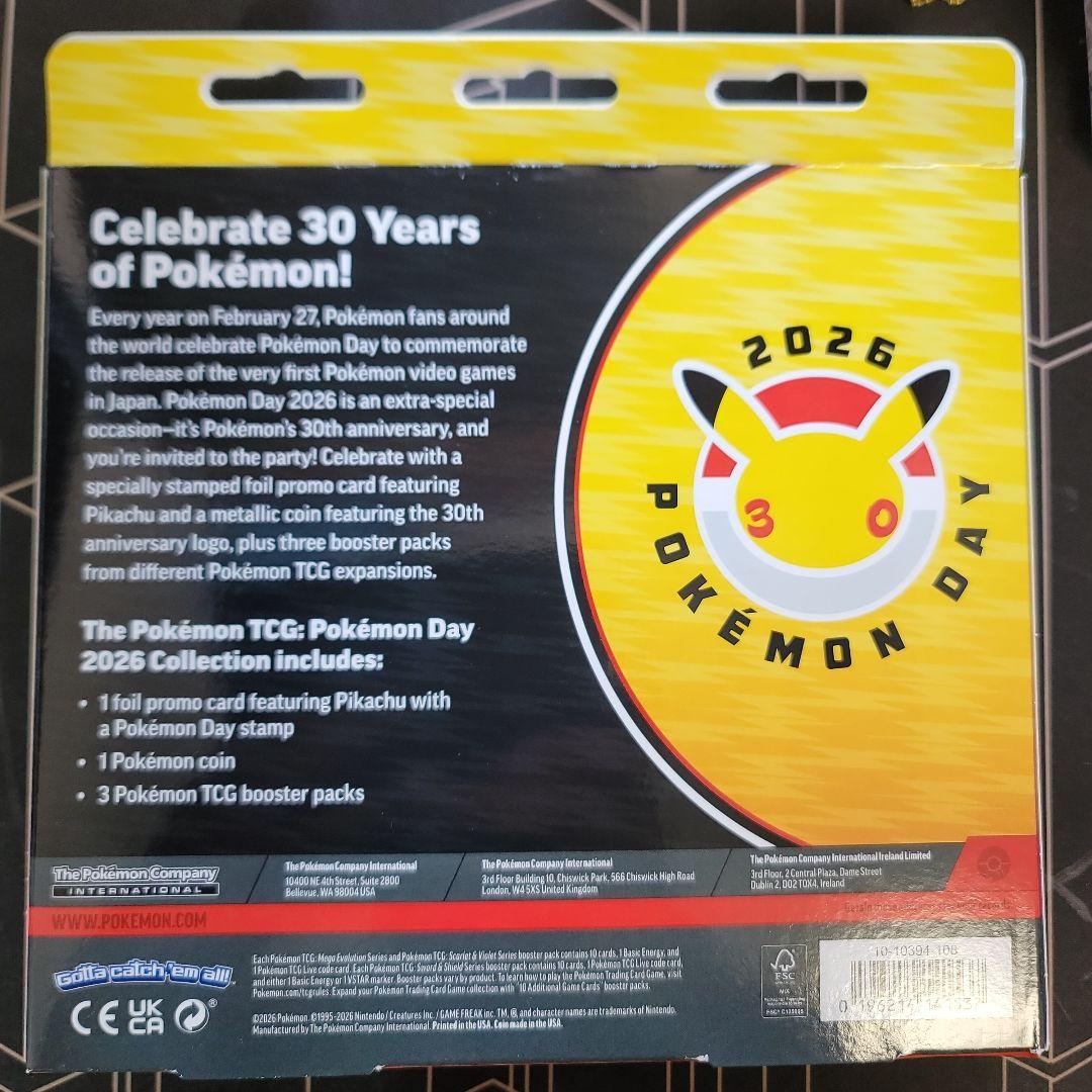 Pokemon Pokémon Day 2026 30th Anniversary Box Pack — Japanese