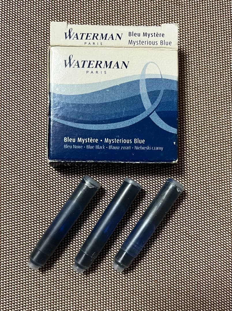 Waterman Harmony Glaisier Blue medium fountain pen with stainless steel 23K plated nib in a slim chic design