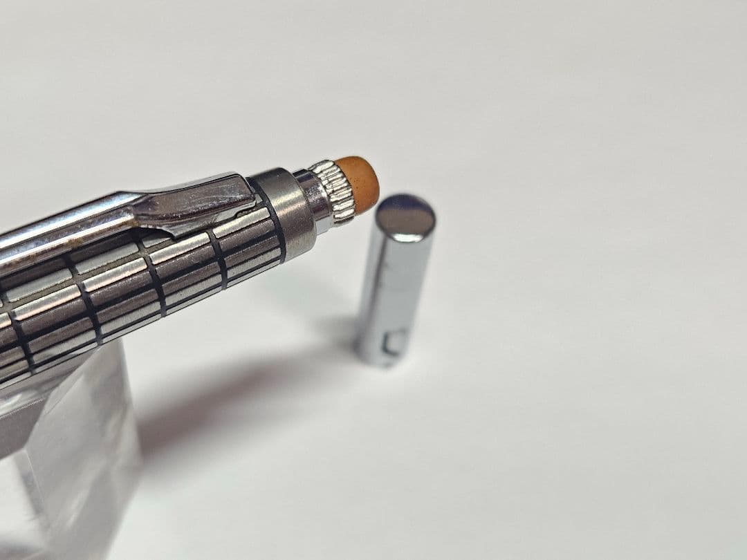 Pilot Elite mechanical pencil featuring a distinctive square pattern design, discontinued model