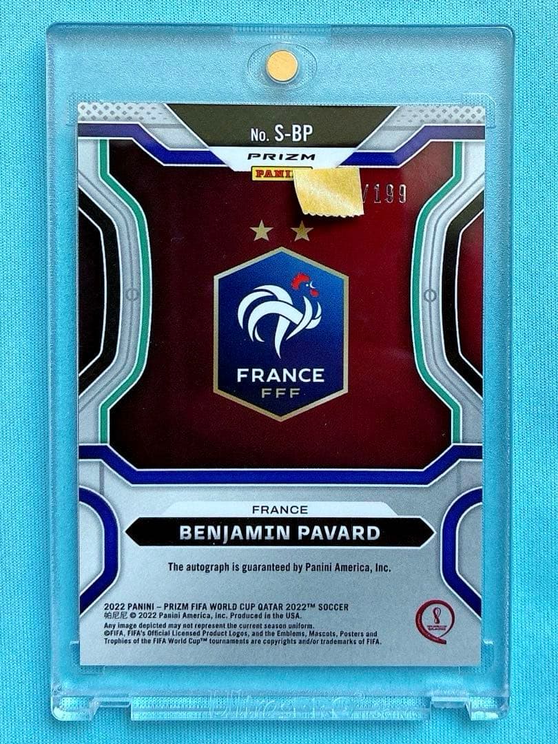 Benjamin Pavard Handwritten Signature Card — Japanese