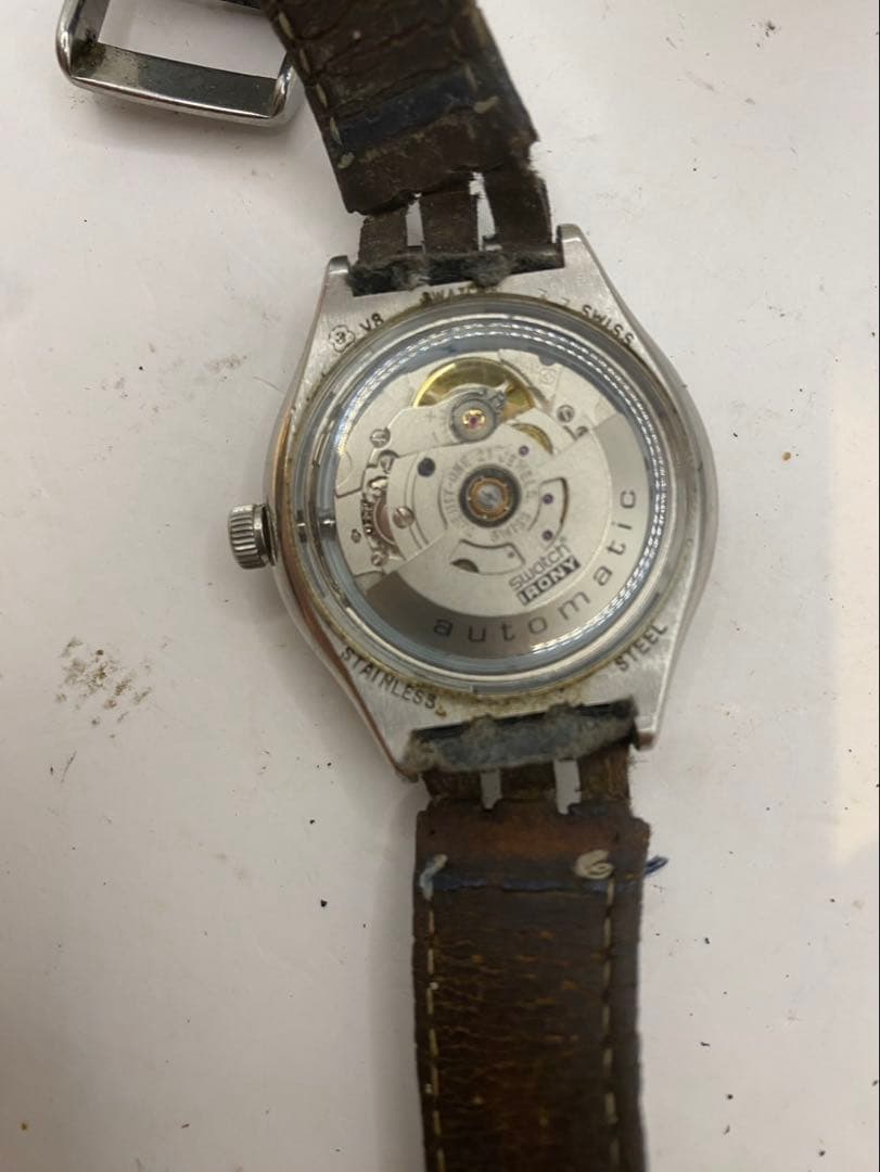 swatch Self-winding Silver-White Automatic Men's — Japanese