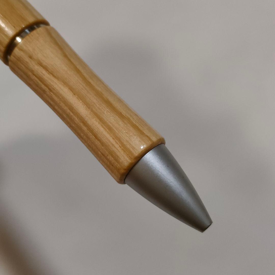 PILOT Just Meet multi-function pen with red and black ballpoint pens and 0.5mm mechanical pencil wooden body