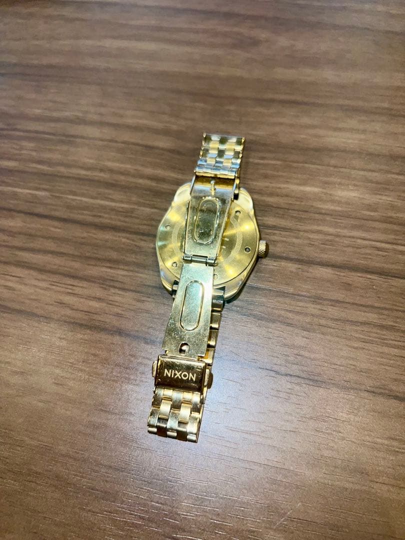 NIXON Gold Analog Men's Watch — Japanese