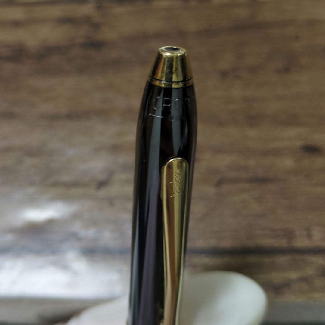 Used CROSS Townsend Ballpoint Pen with black ink and silver trim, no visible scratches