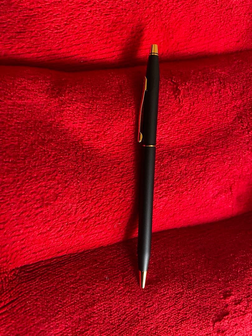 CROSS Classic Century 2502 black ballpoint pen with metal body on white background