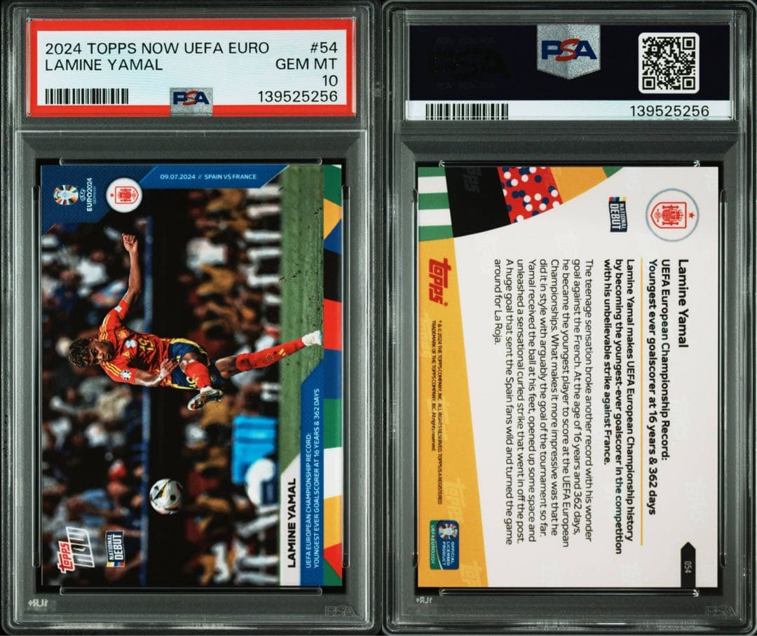 PSA 10 Lamine Yamal 2024 Topps Now #54 — Japanese