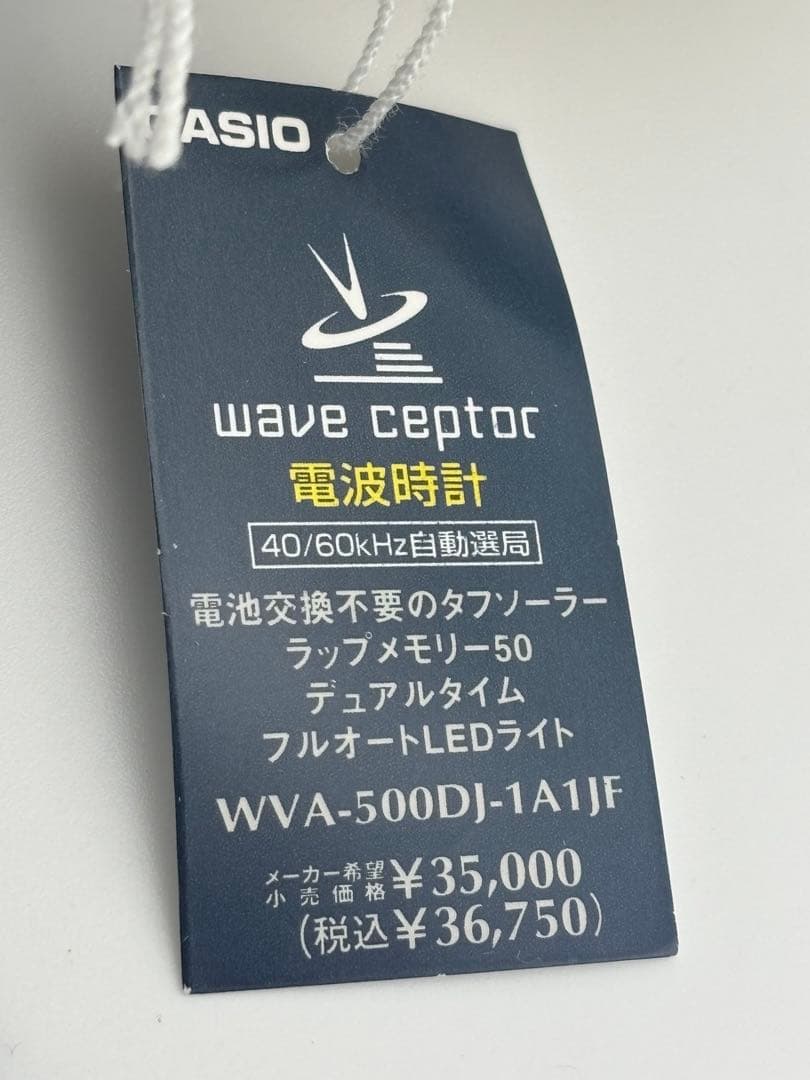 CASIO WVA-500DJ-1A1JF Solar Men's Watch — Japanese