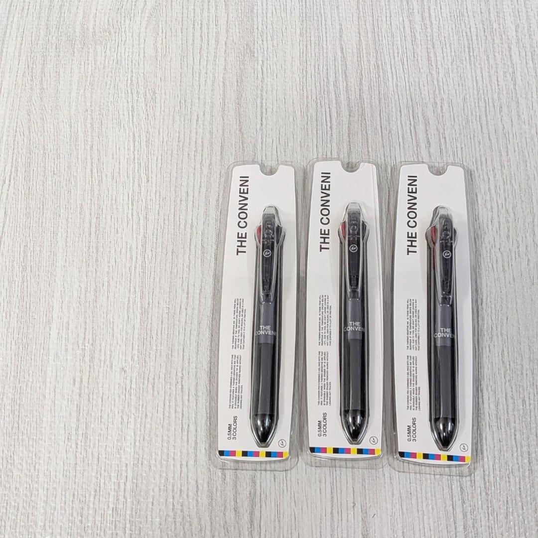 Rare beautiful unused set of three Pilot Frixionball 3 pens in three colors with 0.5mm tip