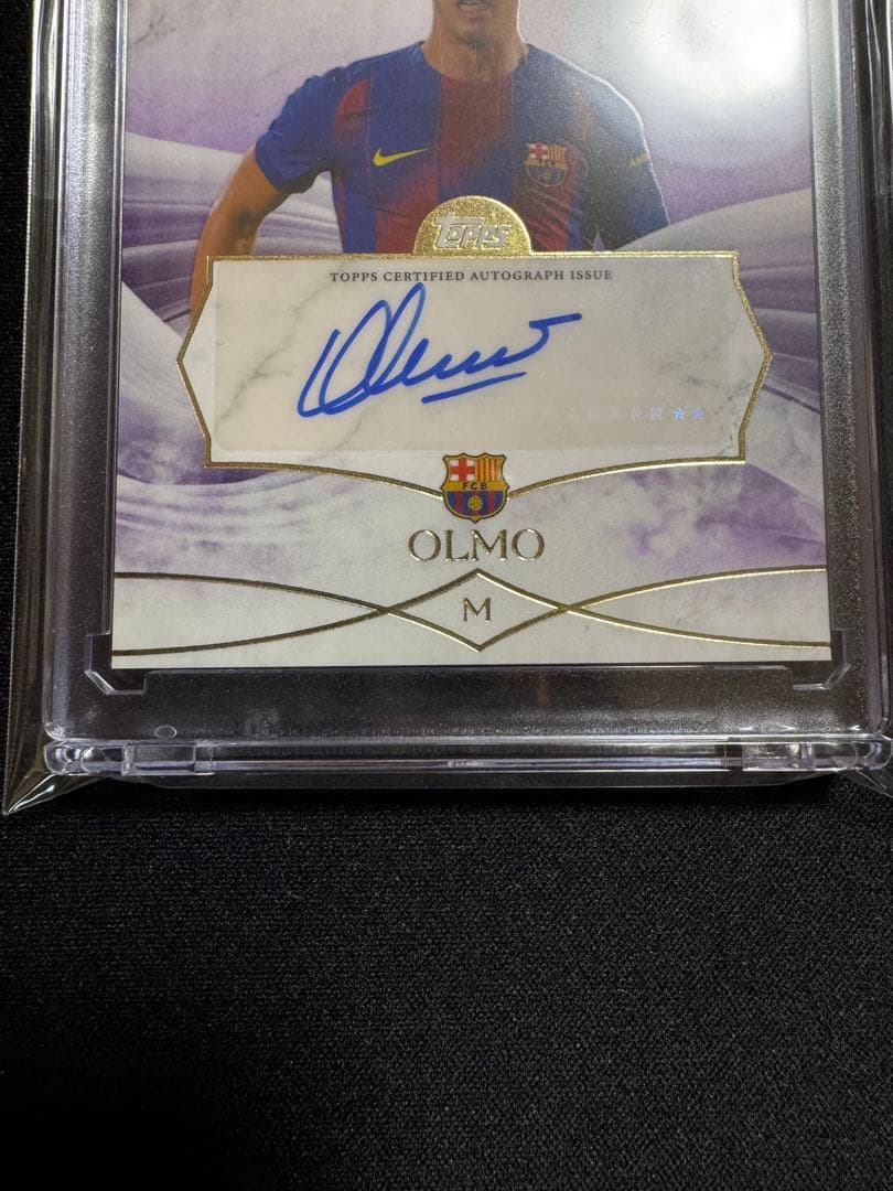 Topps Forever FC Barcelona Olmo Signed Card — Japanese