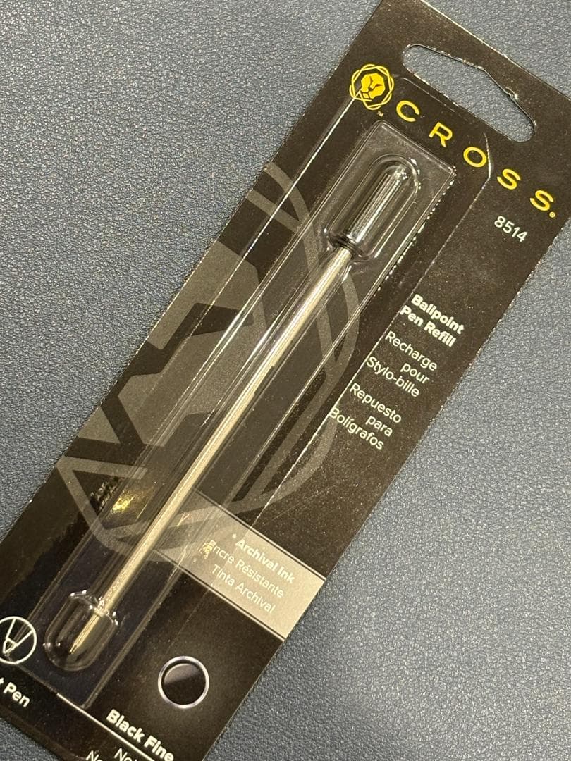 Cross Townsend Platinum-Bated ballpoint pen model T00142TW-1 with oil-based ink and original refill