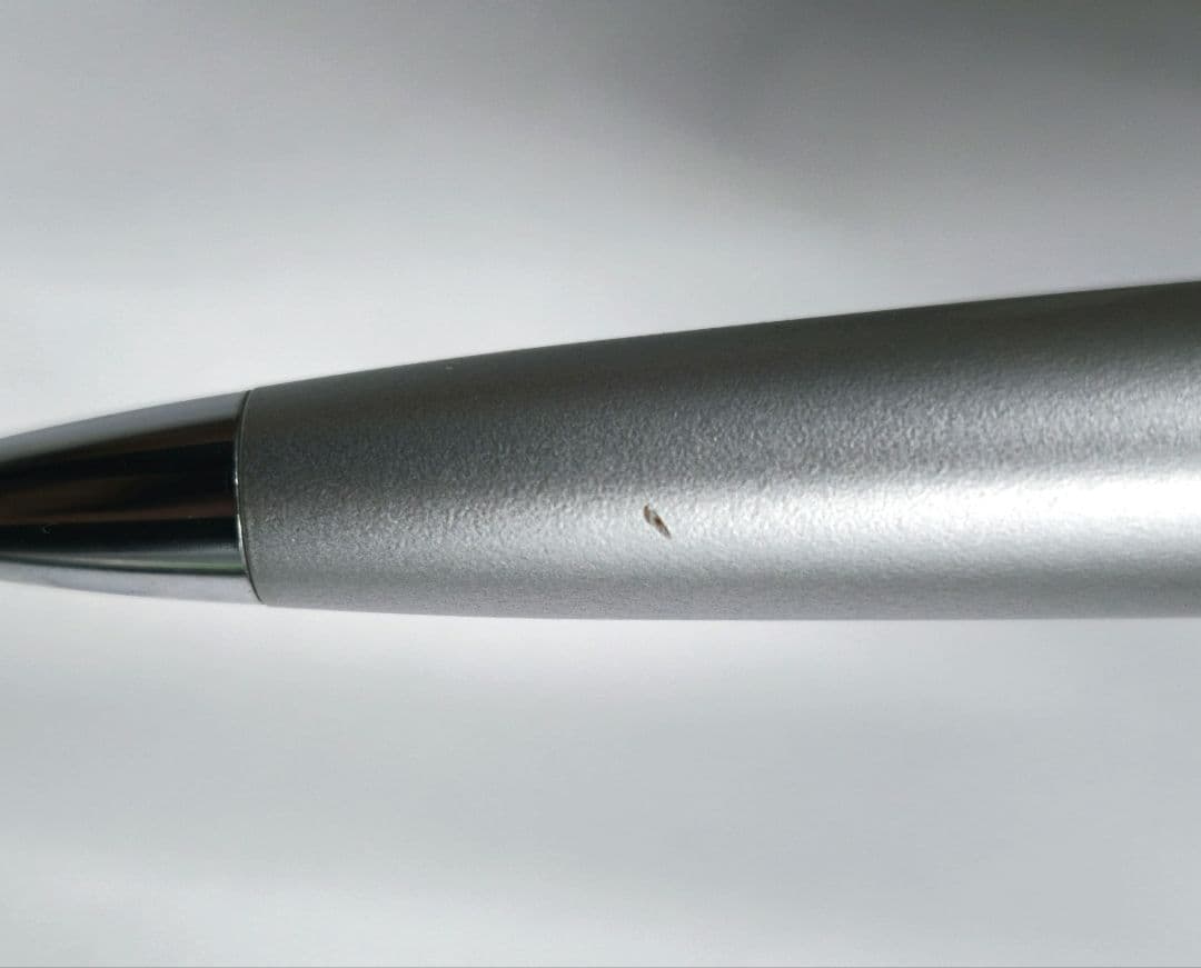 Silver Pilot ballpoint pen and mechanical pencil set with box, full length and lightweight design