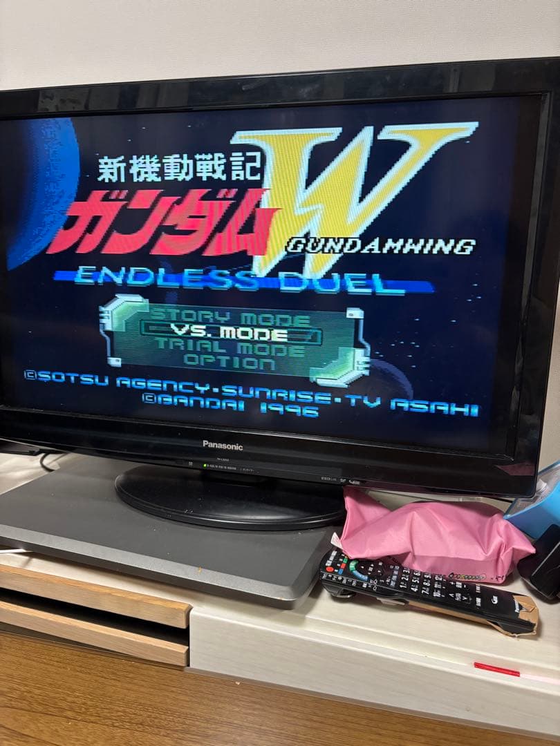 Super Nintendo Entertainment System cartridge for Shinsou Kidou Senki Gandamu W Endless Duel video game 1996 Japanese