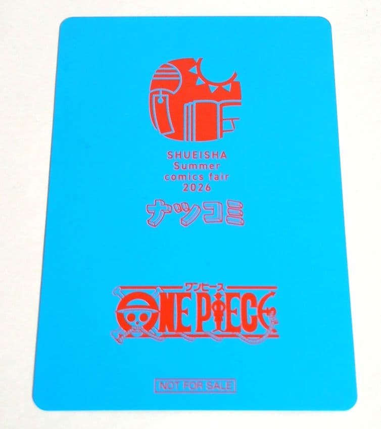 One Piece One Piece Metallic Card Natsu Comic Eiichiro Oda Signed ONEPIECE — Japanese