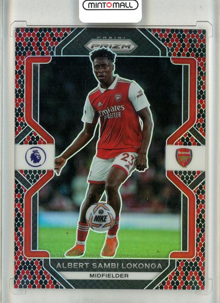 2022-23 Panini PRIZM Premier League Albert Sambi Lokonga Snake Skin trading card
