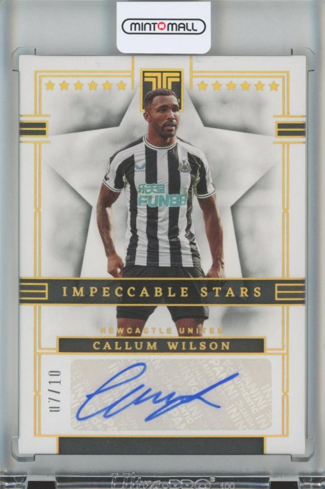 2022-23 Panini Impeccable Premier League Callum Wilson Impeccable Stars Signatures trading card 07 of 10