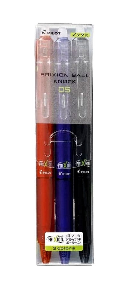 Pack of 10 sets Pilot erasable ballpoint pens with three colors per set totaling 30 pens