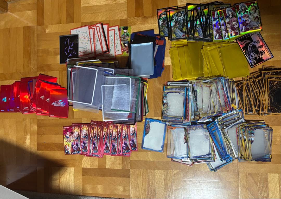 Yu-Gi-Oh A Large Number of Sleeves + Hard Sleeves Bulk Lot — Japanese