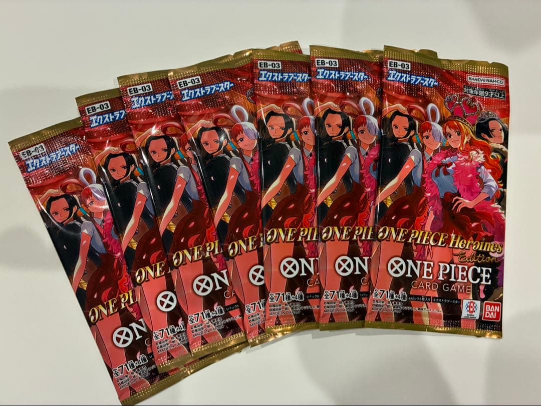 One Piece One Piece Card Game Extra Booster 7-Pack Pack — Heroines Edition EB-03 — Japanese