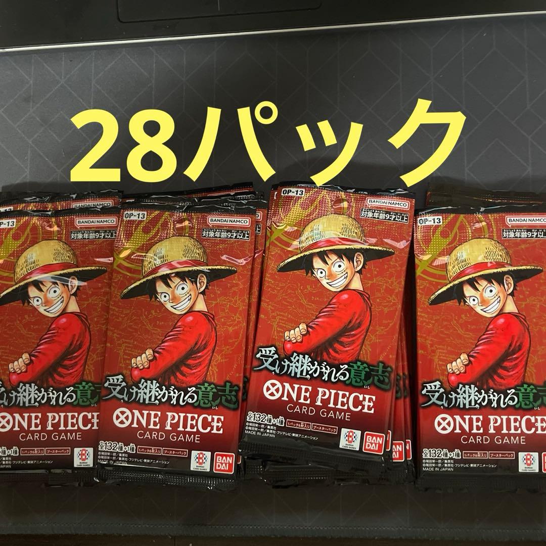 One Piece One Piece Card Game - The Will of the D. OP-13 Unopened 28 Packs Pack P — OP-13 — Japanese