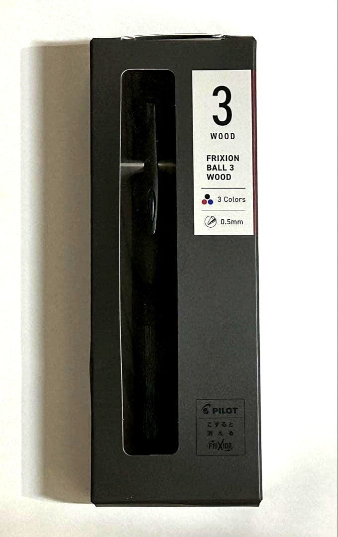New unopened PILOT Frixion Ball 3 Wood refillable pen with wooden finish shown against white background