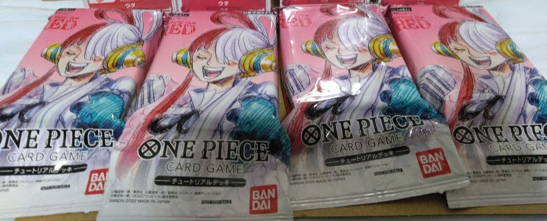 One Piece ONE PIECE Card Game Film RED Movie Ticket Bonus 4 Pack Pack — Japanese