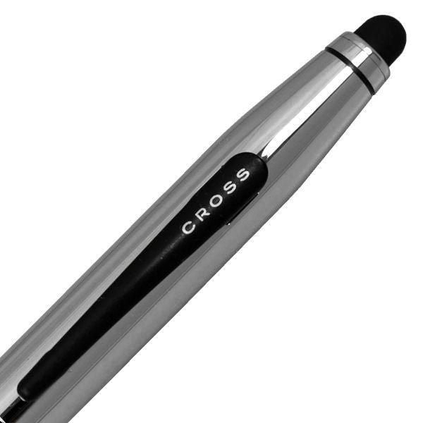 CROSS Cross Ballpoint Pen Tech Two Chrome AT0652-2 with 136mm length and 10mm diameter shaft