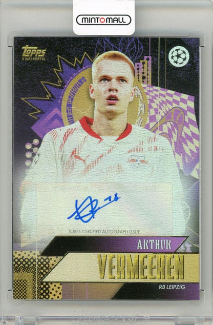 2024-25 Topps Gold X WalkerTKL UEFA Soccer Arthur Vermeeren Current Stars RB Leipzig