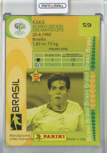 2006 Panini World Cup Germany Kaka #59 Brazil