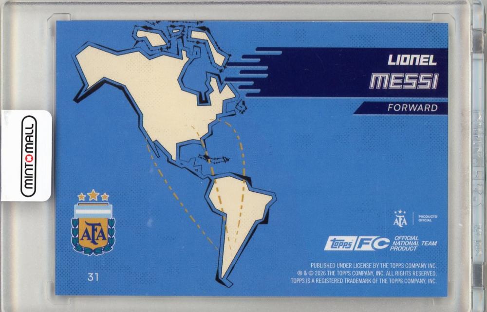 2026 TOPPS TEAM SET Argentina Lionel Messi #31 collectible trading card