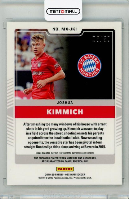 2019-20 Panini Obsidian Joshua Kimmich Matrix Material Autos Electric Etch Orange 8/50 trading card