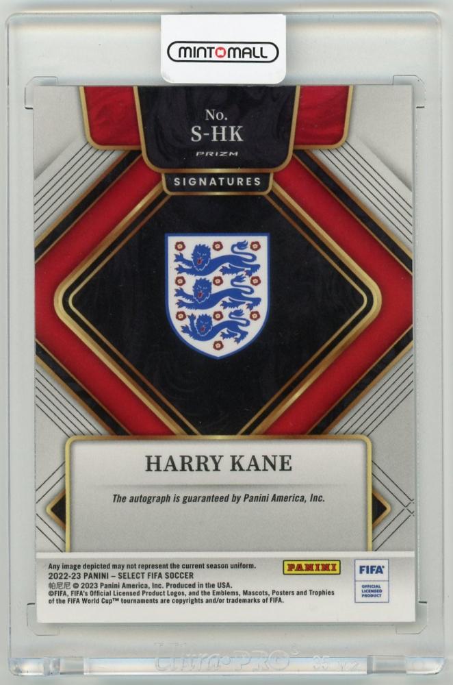 2022-23 Panini Select FIFA Harry Kane Signatures trading card from England football team
