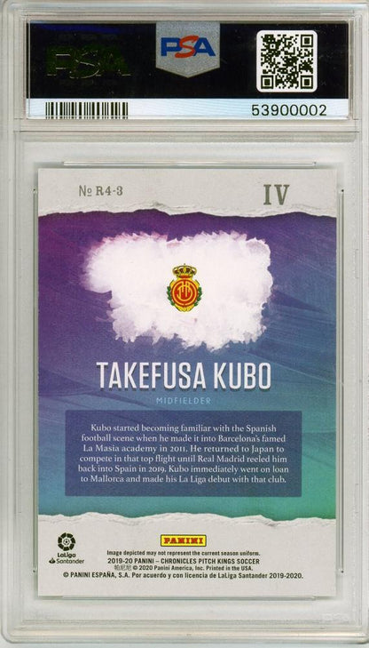2019 PANINI CHRONICLES Takefusa Kubo Rookie Card graded PSA8 from Mallorca team