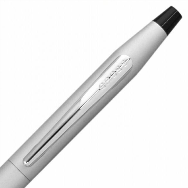 Kuro Cross Century AT0082-14 Brush Ballpoint Pen with black finish and silver clip