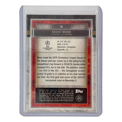 TOPPS Soccer Card Museum Collection Sadio Mane Liverpool — 21/25 — Japanese