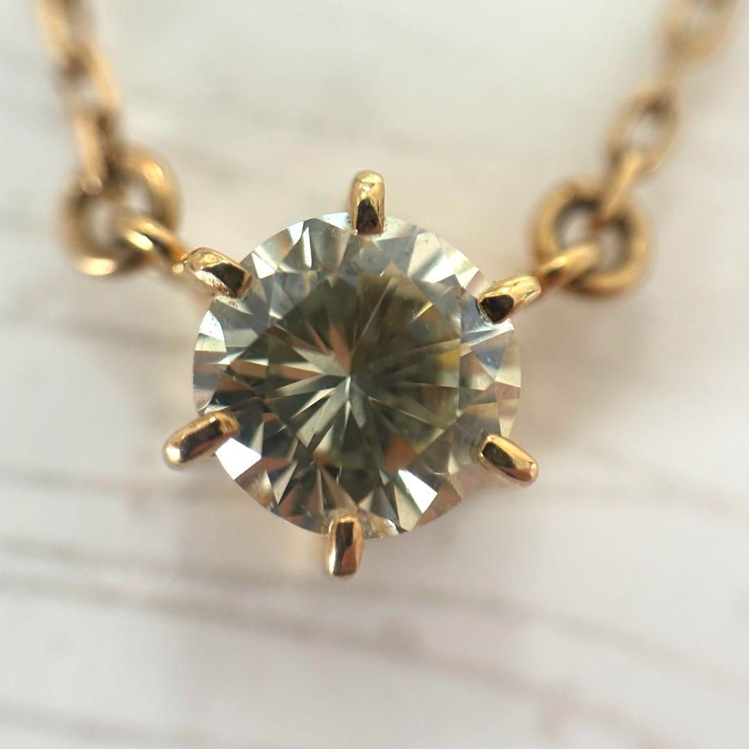 Mikimoto 084 necklace in K18 gold with a single 0.66ct diamond pendant weighing 10.2 grams