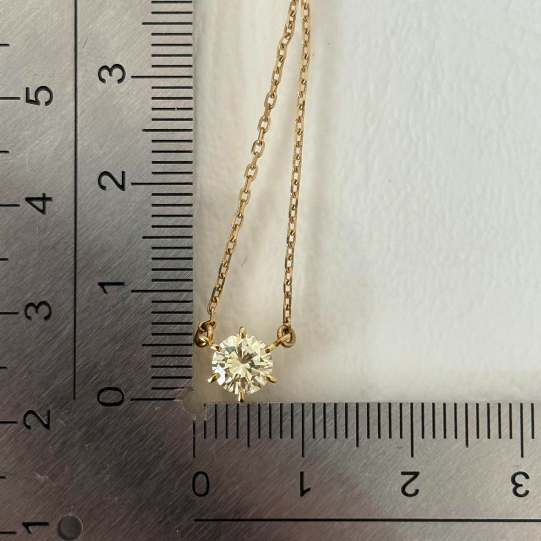 Mikimoto 084 necklace in K18 gold with a single 0.66ct diamond pendant weighing 10.2 grams