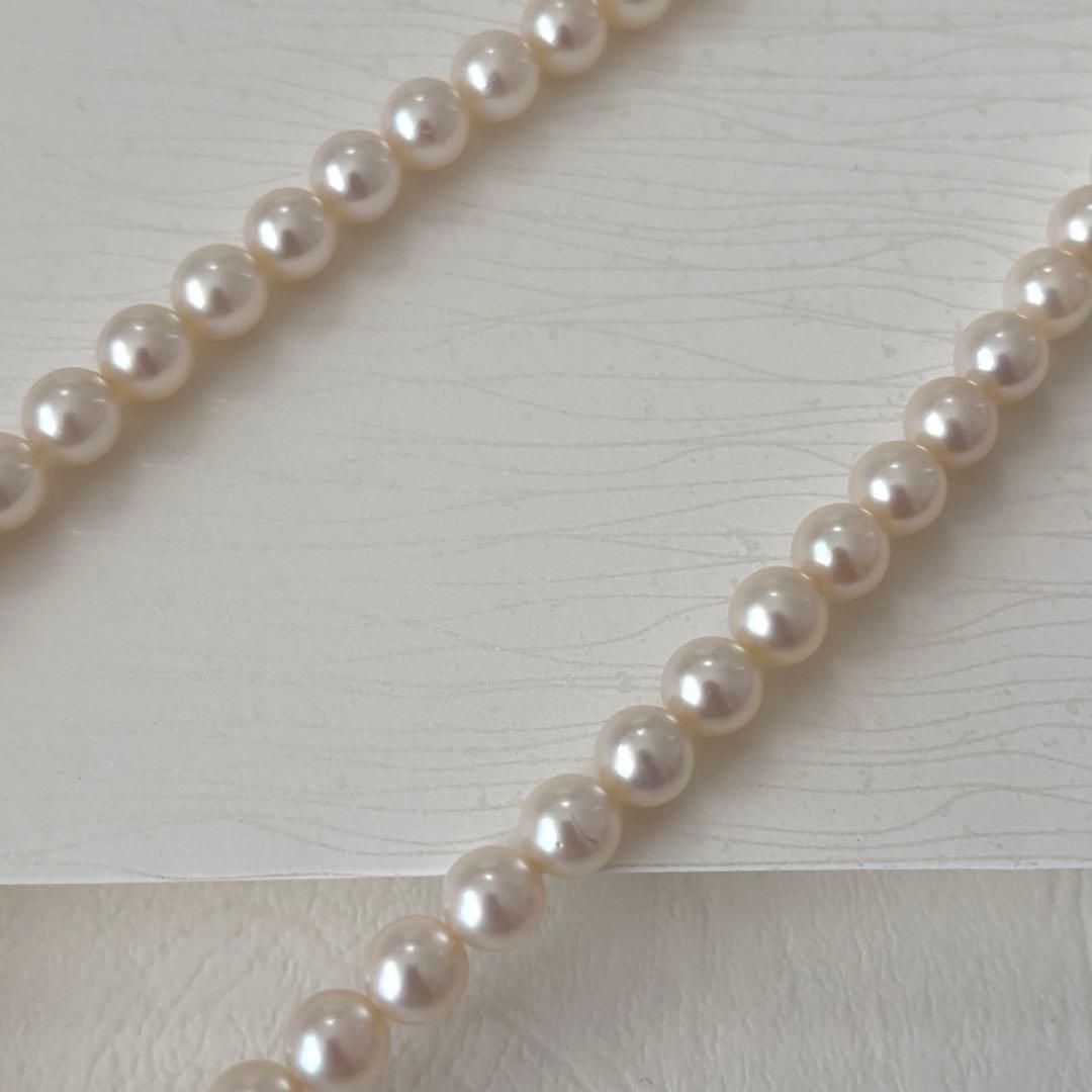 356 Mikimoto K14 Pearl Necklace with 6.5-6.9mm pearls and 56cm length