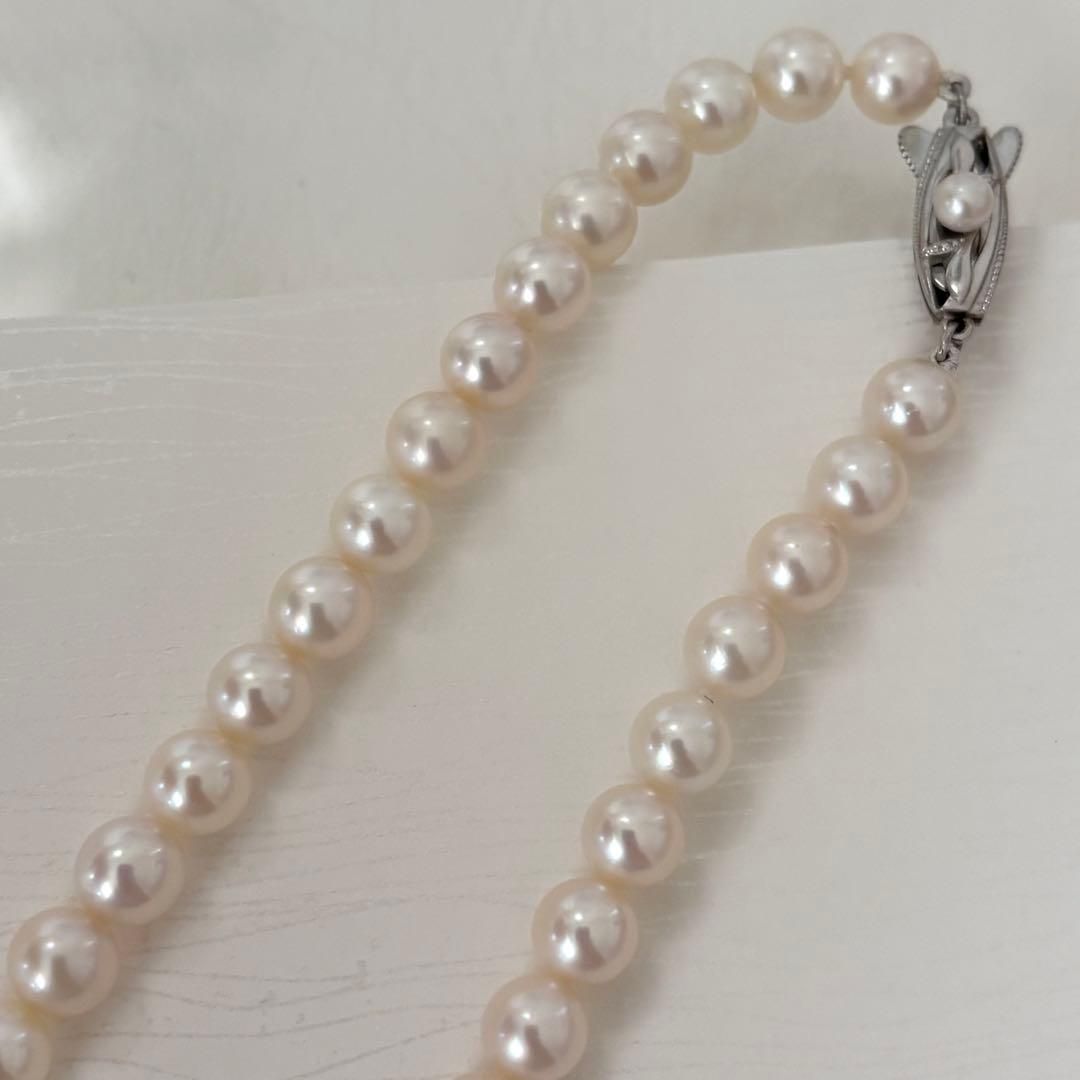 356 Mikimoto K14 Pearl Necklace with 6.5-6.9mm pearls and 56cm length