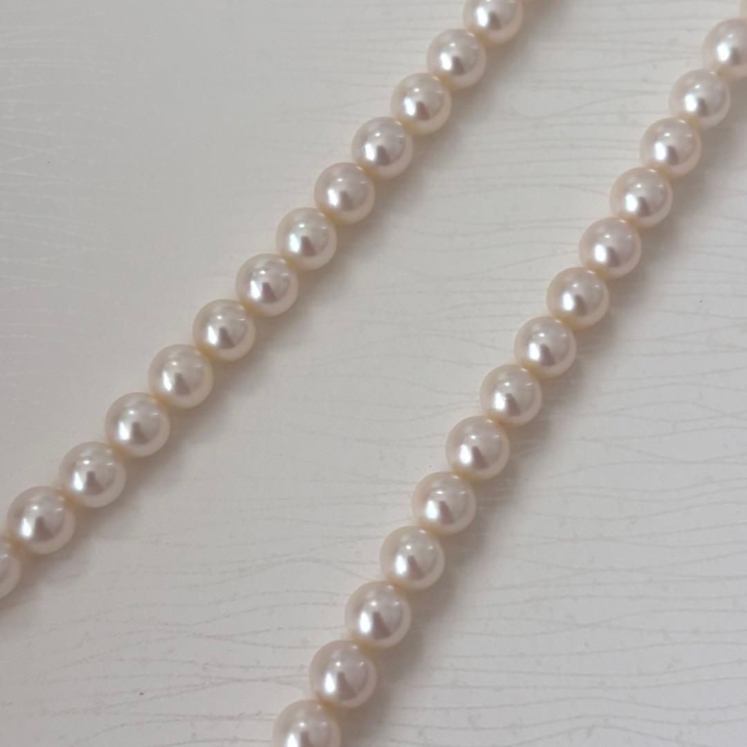 356 Mikimoto K14 Pearl Necklace with 6.5-6.9mm pearls and 56cm length