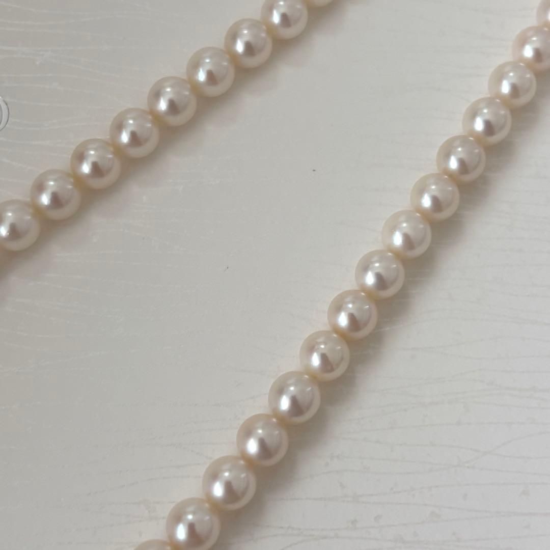 356 Mikimoto K14 Pearl Necklace with 6.5-6.9mm pearls and 56cm length