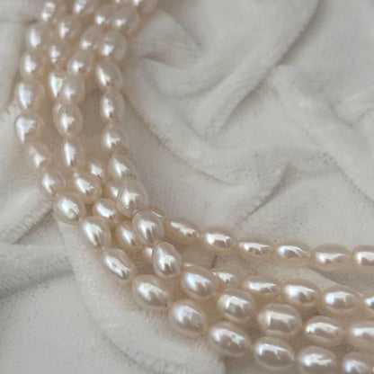 219 Tasaki long necklace made of silver with pearls, approximately 163 cm in length