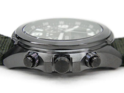 Citizen men's Promaster Land Eco-Drive wristwatch JV1005-02W with khaki strap and sapphire glass