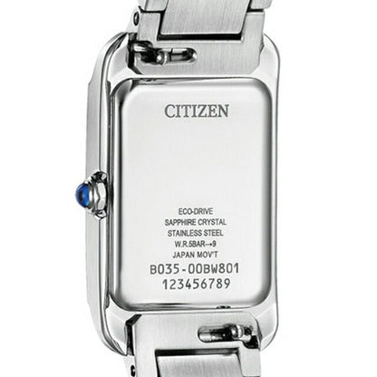 Citizen L EW5620-55A women's silver stainless steel wristwatch with white dial