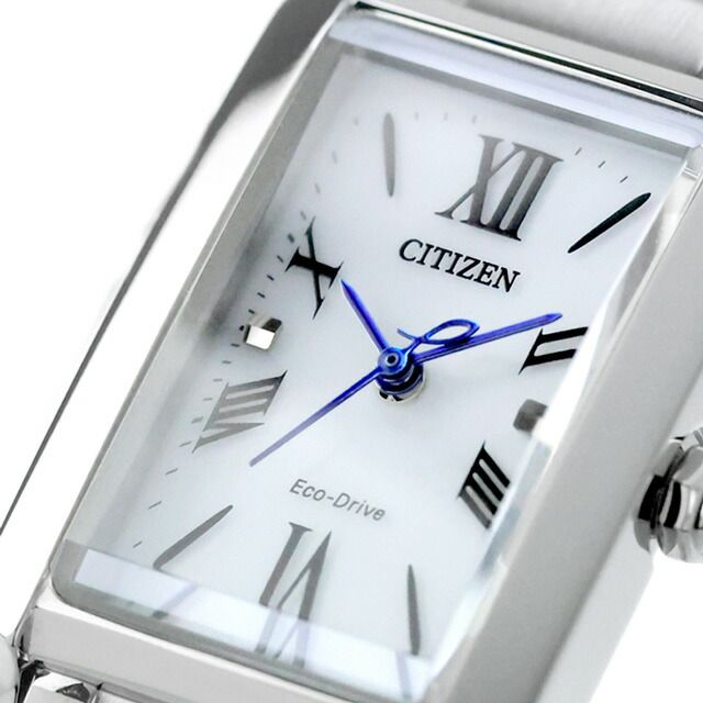 Citizen L EW5620-55A women's silver stainless steel wristwatch with white dial